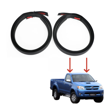 Roof Trim Strip Set Compatible with Toyota Hilux 2-Door (2005-2015)