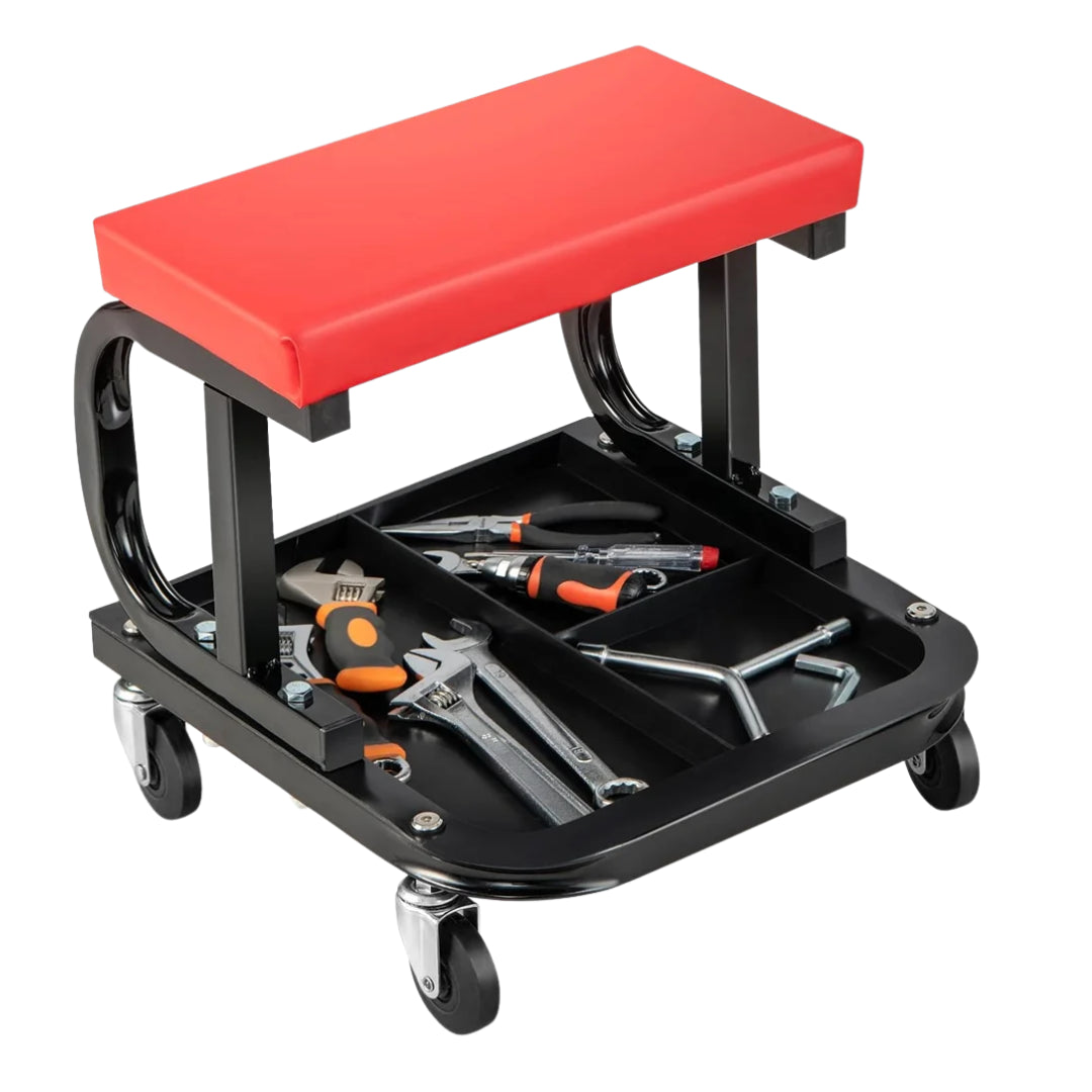Mobile Maintenance / Repair Chair & Tool Tray: Mechanic / Workshop Stool
