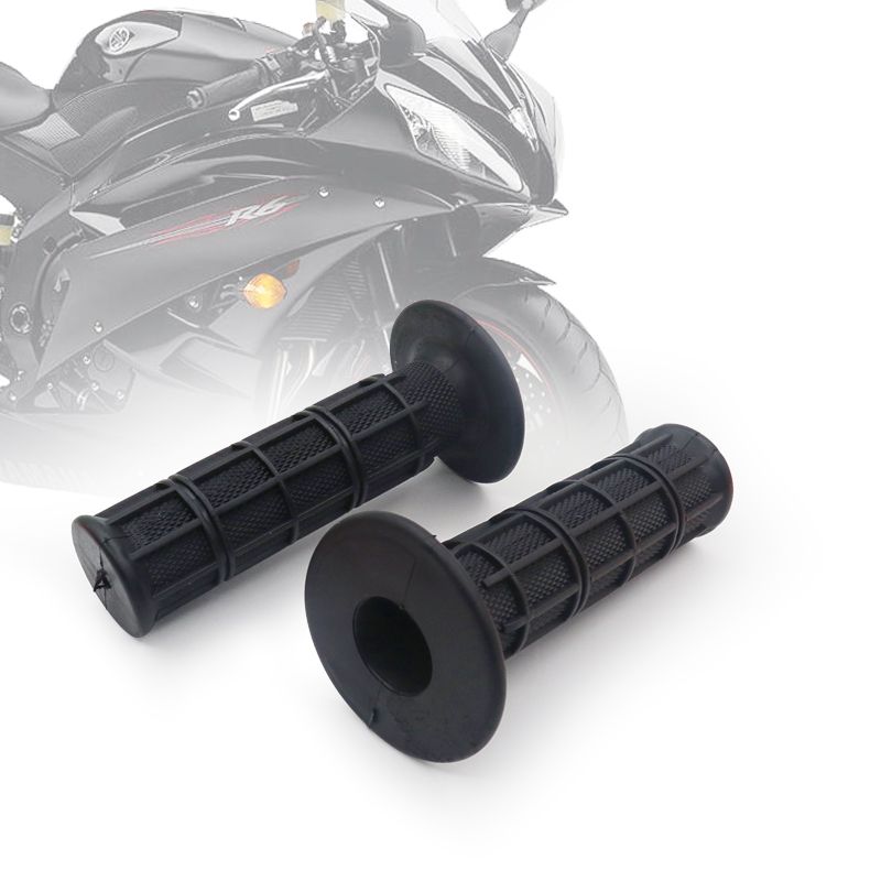 Universal Motorcycle Soft Rubber Handlebar Grips - 22mm