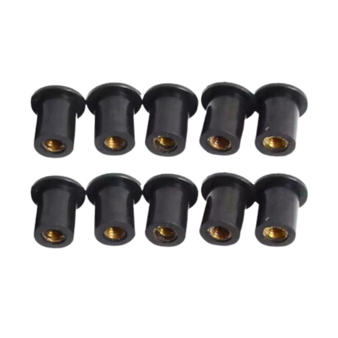 Screen Rubber Well Nuts & Bolts M5 Set (10-Piece)