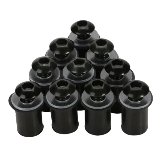 Screen Rubber Well Nuts & Bolts M5 Set (10-Piece)