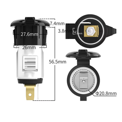 12V Female Cig Power Socket: (120W)
