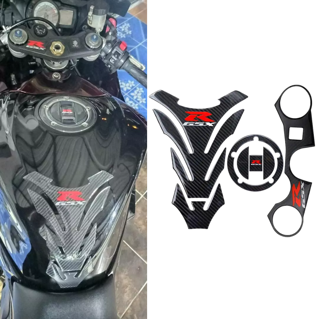 MC Suzuki GSX-R600/ 750/ 1000 Tank, Fuel Cap & Clamp Pad Sticker Kit
