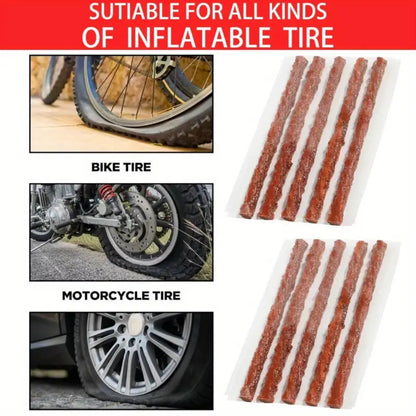 Small Tubeless Tyre Puncture Repair Kit: (22 Piece)