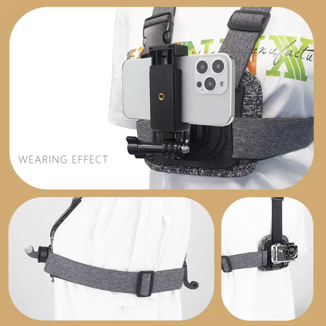 Dual-Position Mounts Chest Strap Mount For GoPro Hero 8/9/10/11