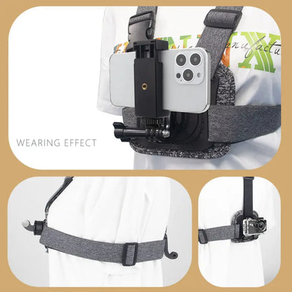 Dual-Position Mounts Chest Strap Mount For GoPro Hero 8/9/10/11