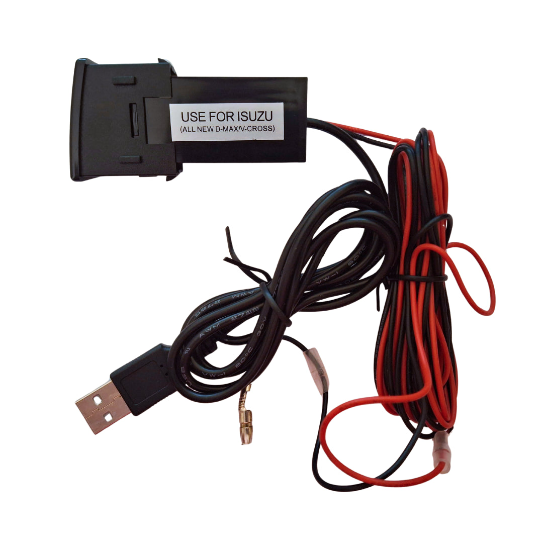 Dual USB Port & Audio Extension Compatible with Isuzu D-Max (3.1A)