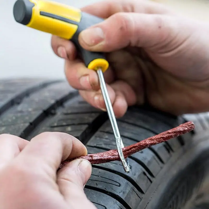 Small Tubeless Tyre Puncture Repair Kit: (22 Piece)