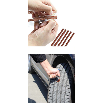 Small Tubeless Tyre Puncture Repair Kit: (22 Piece)