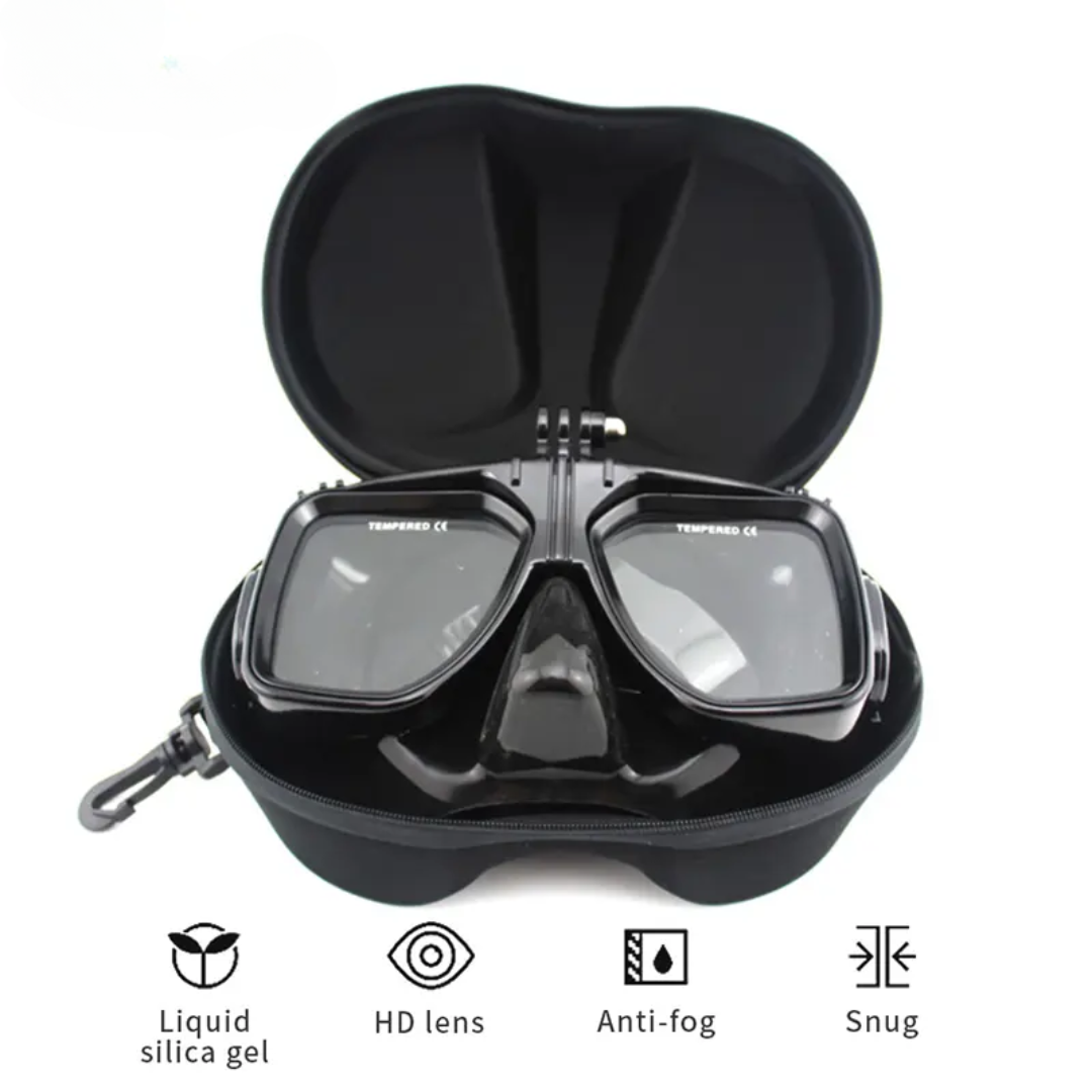 Multifunctional Diving Mask with Camera Mount for GoPro & Action Cameras