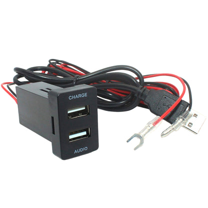 Dual USB Port & Audio Extension Compatible with Isuzu D-Max (3.1A)