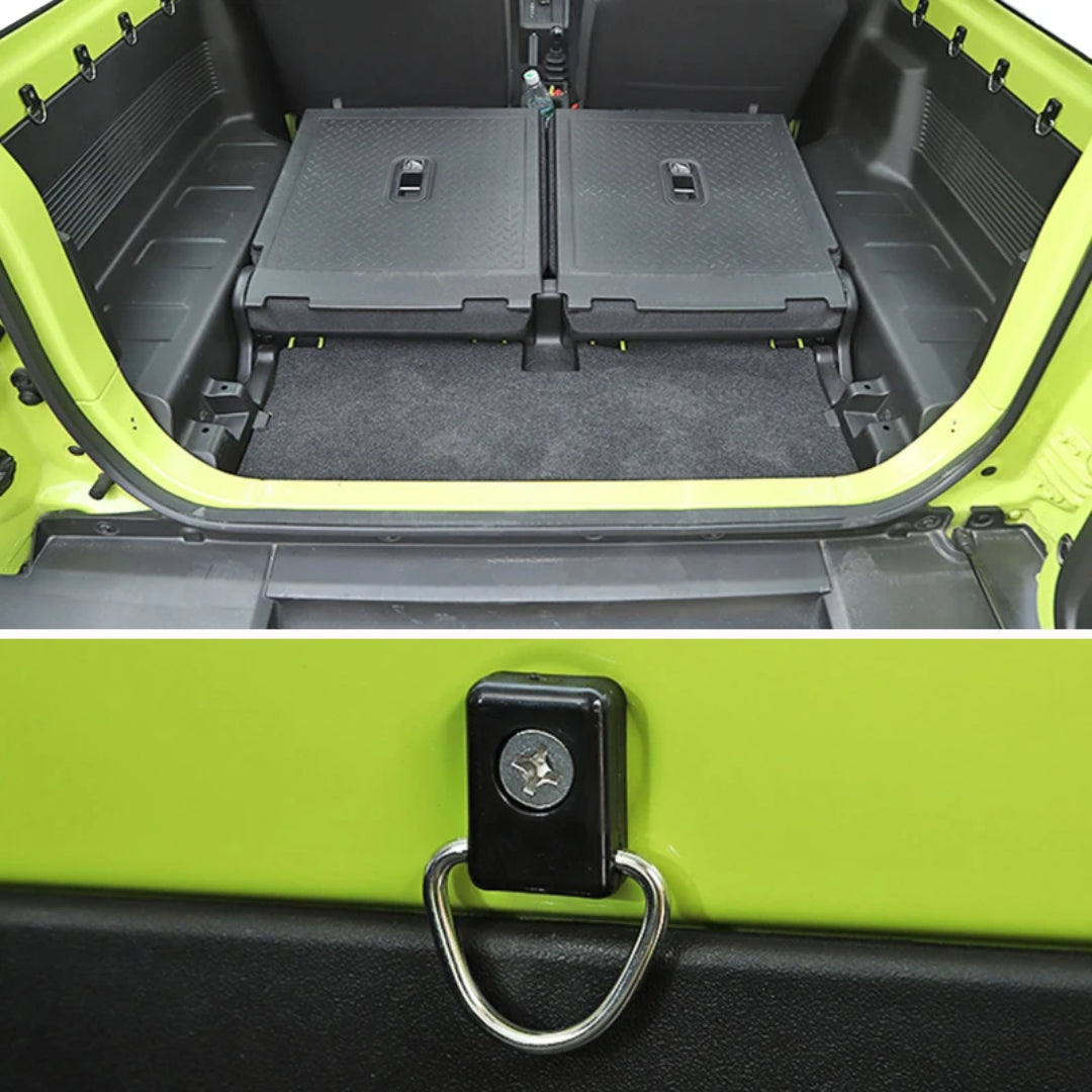 Boot D Shape Ring Tie Down Buckle Set: Suzuki Jimny 3/5 Door (10 Piece)