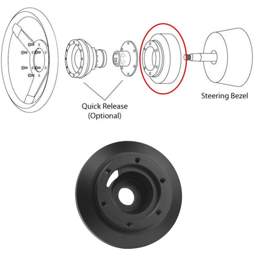 Aftermarket Slim Steering Wheel Hub Adaptor Compatible with BMW E46