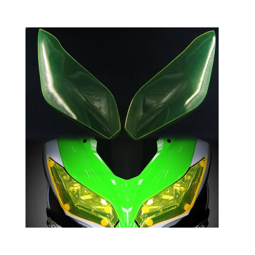 Yellow Headlight Protection/ Cover Kawasaki Versys 650 & Ninja 250/ 300