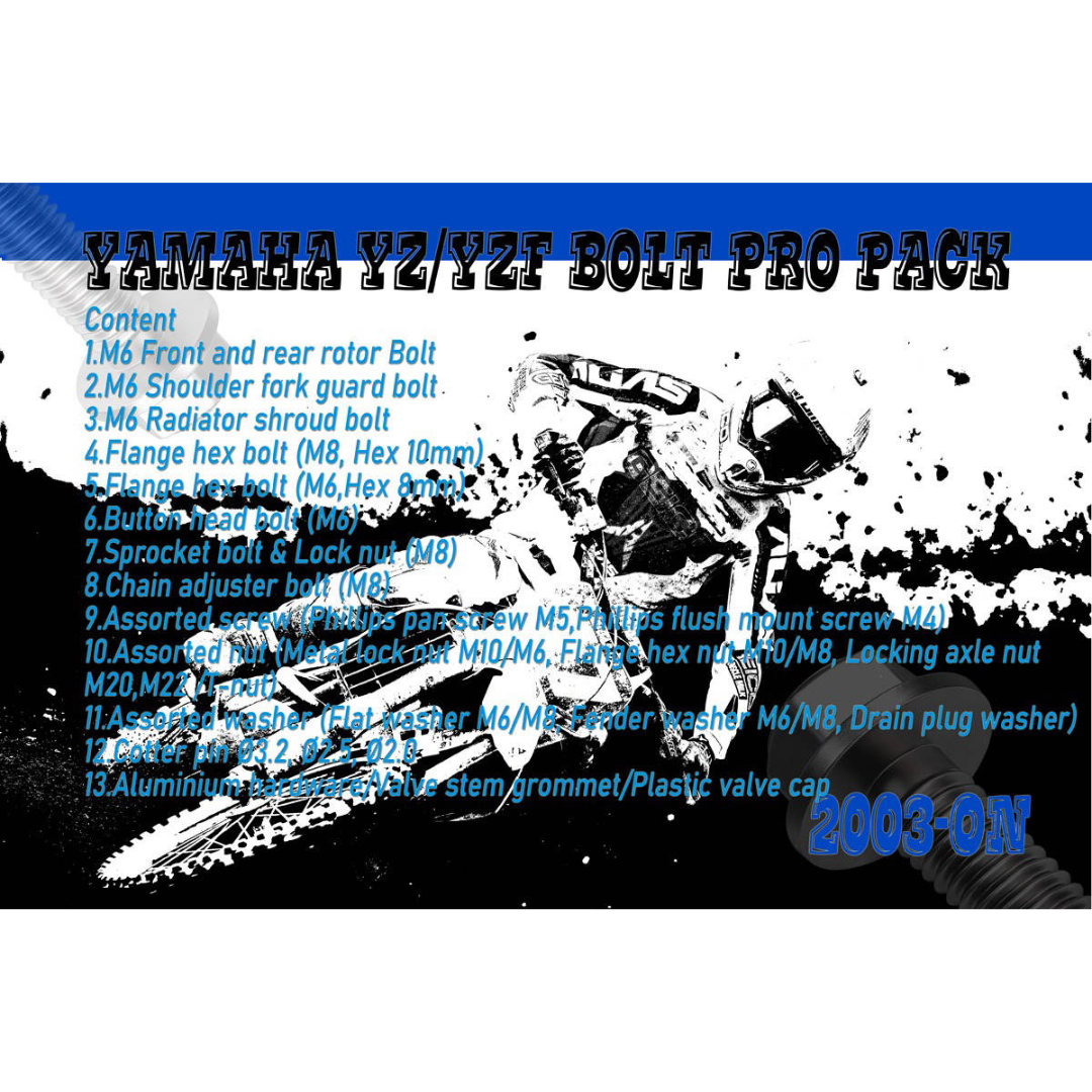 Hardware & Bolt Kit For Yamaha YZF / YZ (210 Piece)