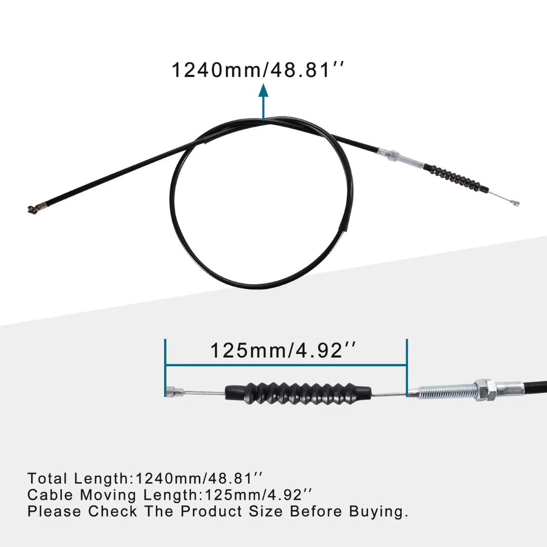 Aftermarket Motorcycle Clutch Cable (125-250cc)