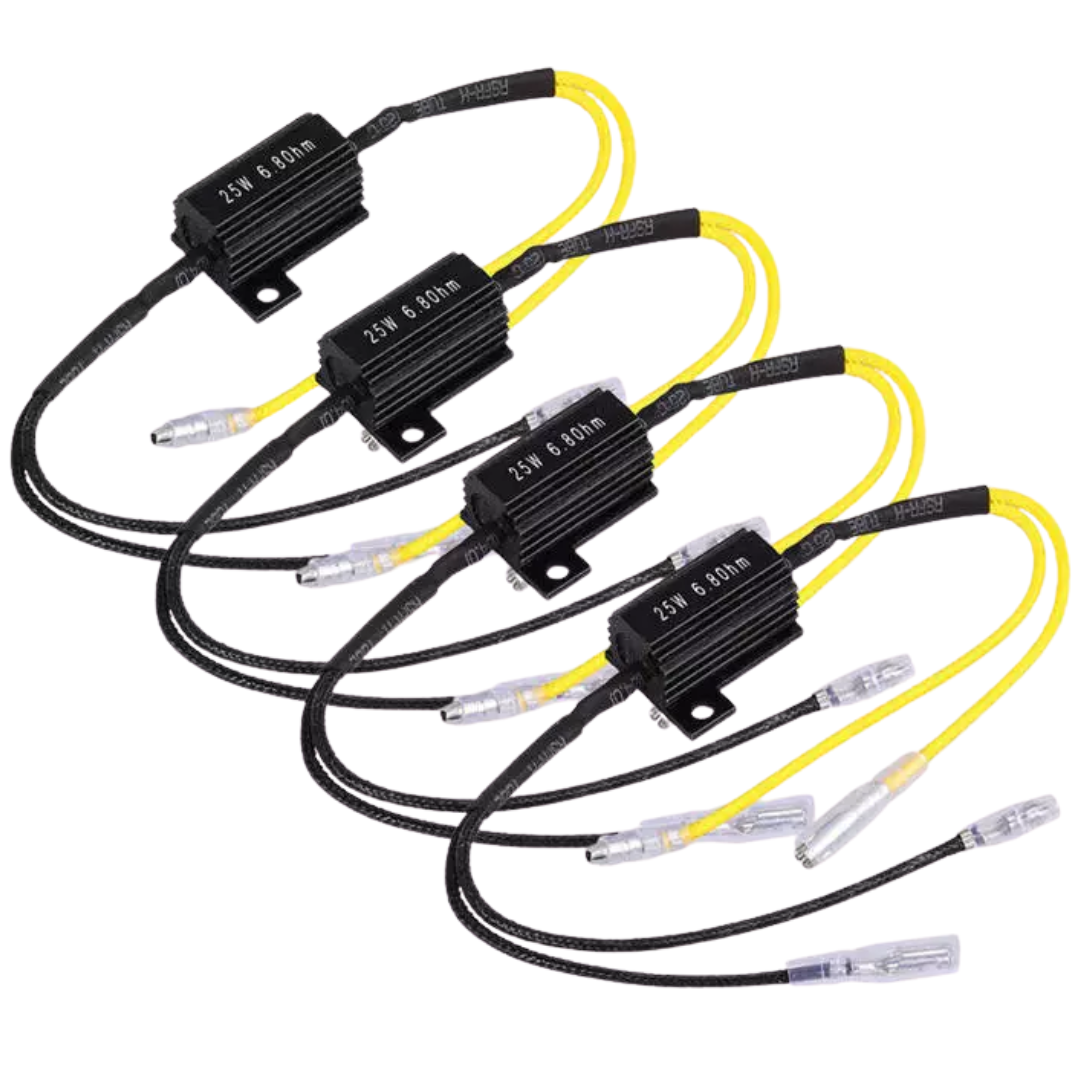 Motorcycle Resistors For Indicators: 4 Pack (25W)