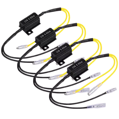 Motorcycle Resistors For Indicators: 4 Pack (25W)