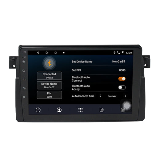 9-Inch Head Unit/ Radio & Reverse Camera BMW E46: GPS/ Andriod/ iOS/ BT