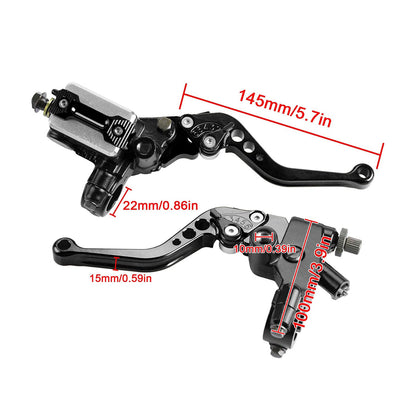 Motorcycle Brake and Clutch Perch/Lever Set