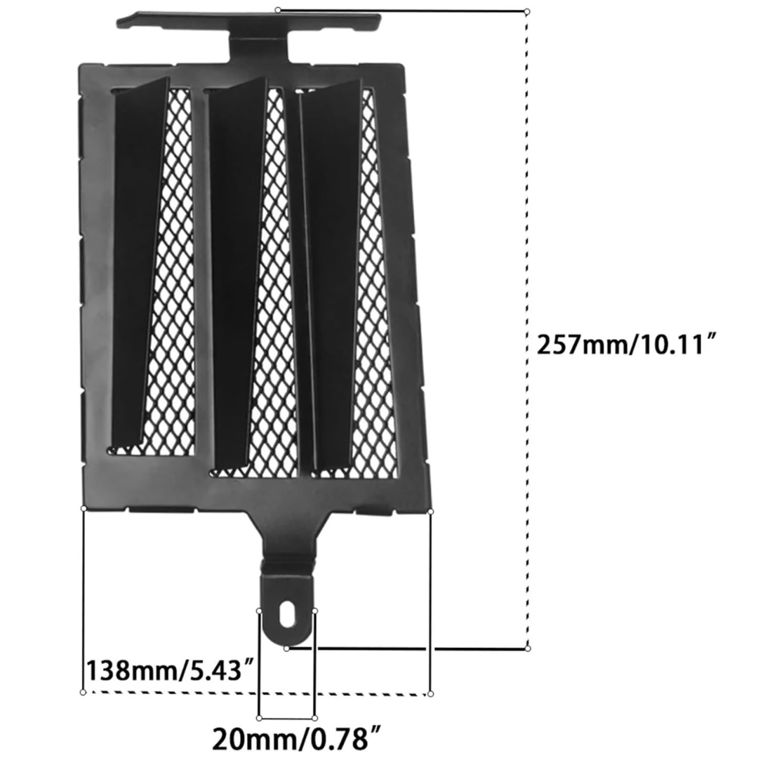 Black Radiator Guard Compatible With BMW R1250GS/A (2019-)