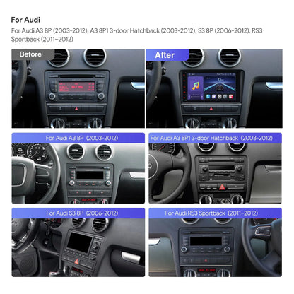 9-Inch Head Unit/ Radio & Reverse Camera for Audi A3/ S3 8P (4GB/64GB)