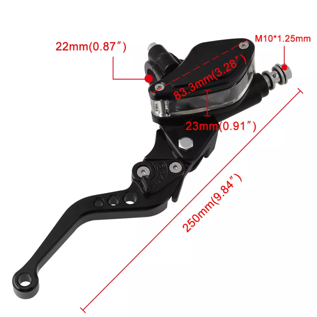 Hydraulic Motorcycle Brake and Clutch Perch/Lever (Set)