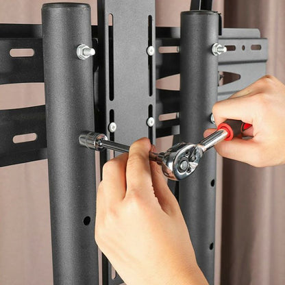 46-Piece Industrial-Grade Universal Socket Wrench Tool Set