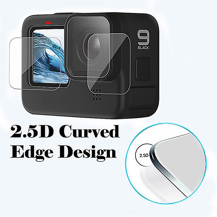 Tempered Glass Screen Protection for GoPro Hero 9 Black