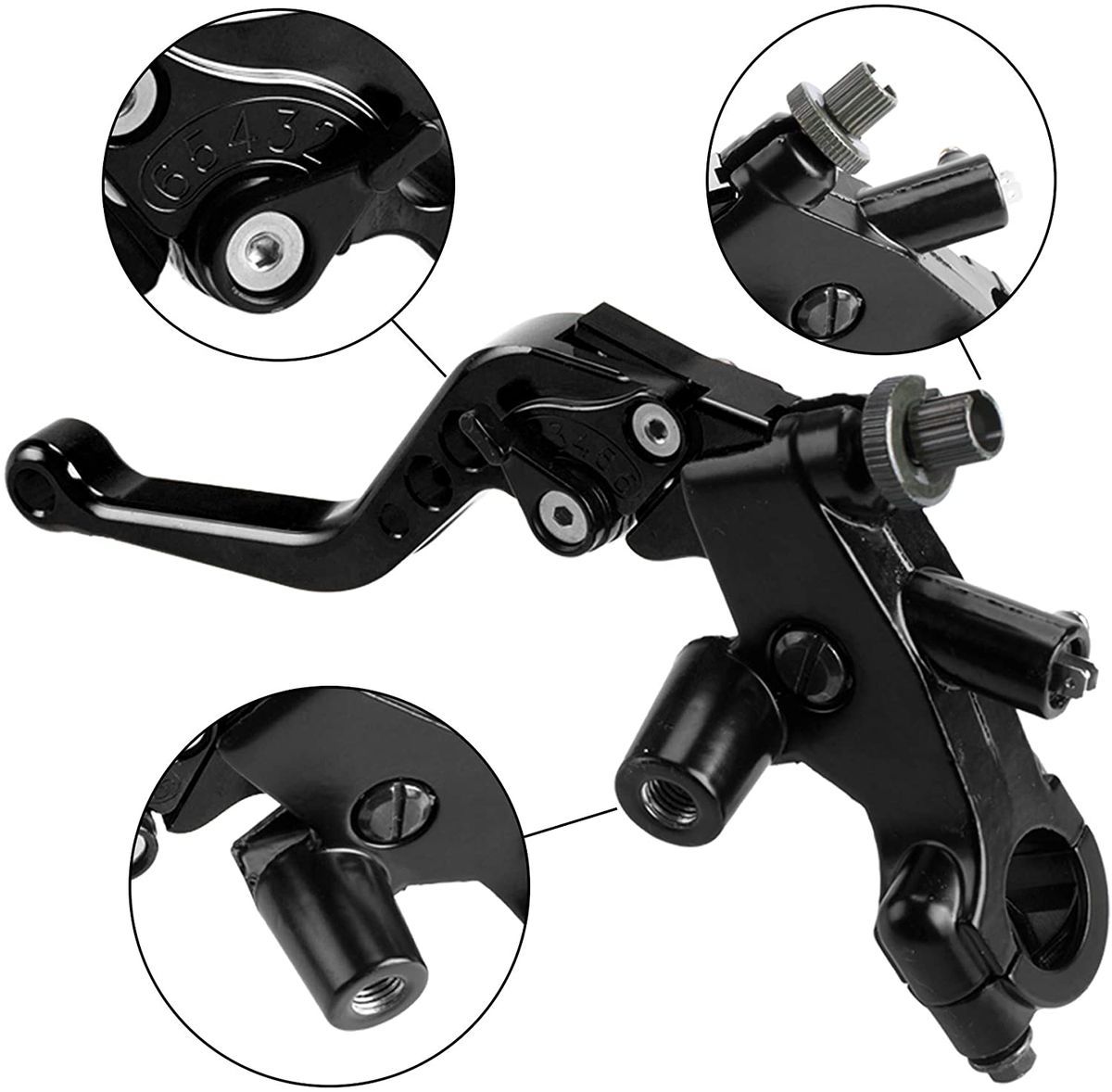 Motorcycle Brake and Clutch Perch/Lever Set