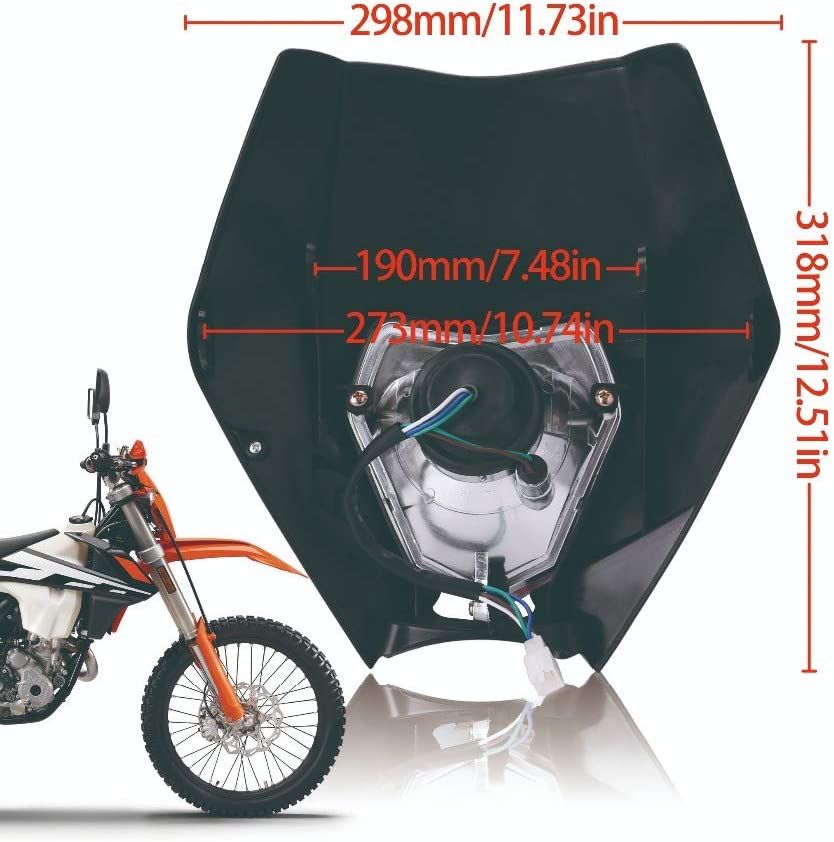 Universal Motorcycle Headlight - 12v
