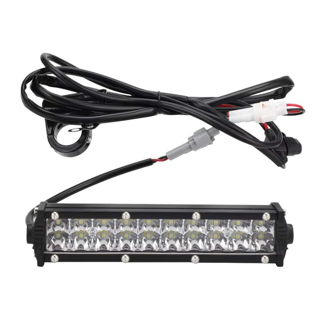 Custom Motorcycle LED Light Bar with Wiring & Switch