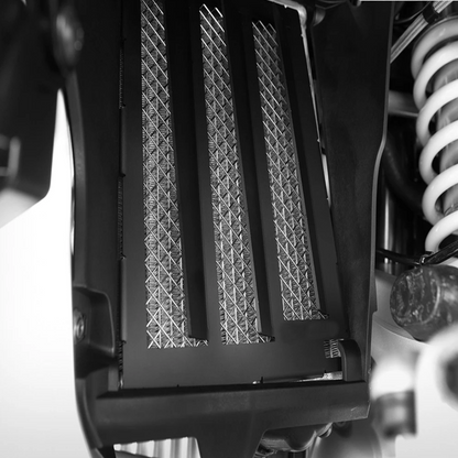 Black Radiator Guard Compatible With BMW R1250GS/A (2019-)