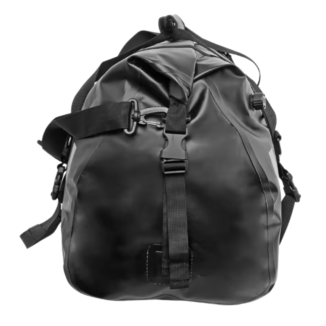 Rear Duffel Bag / Tail Bag with Air Valve: (40L) - Black