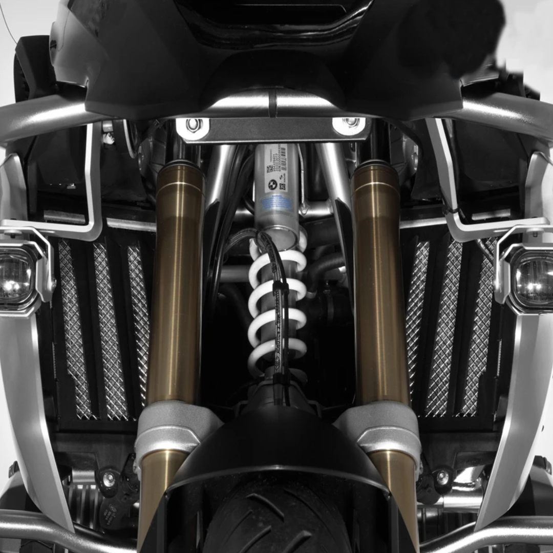 Black Radiator Guard Compatible With BMW R1250GS/A (2019-)