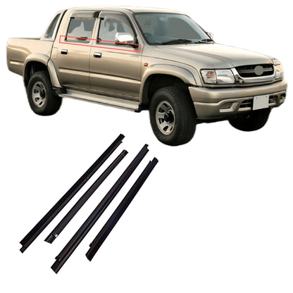 Window Weather Strip Set Compatible With Toyota Hilux 4-Door (1997-2004)