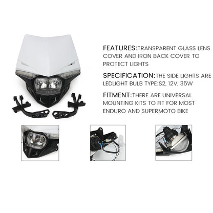 Universal Aftermarket Motorcycle Headlight (12V)