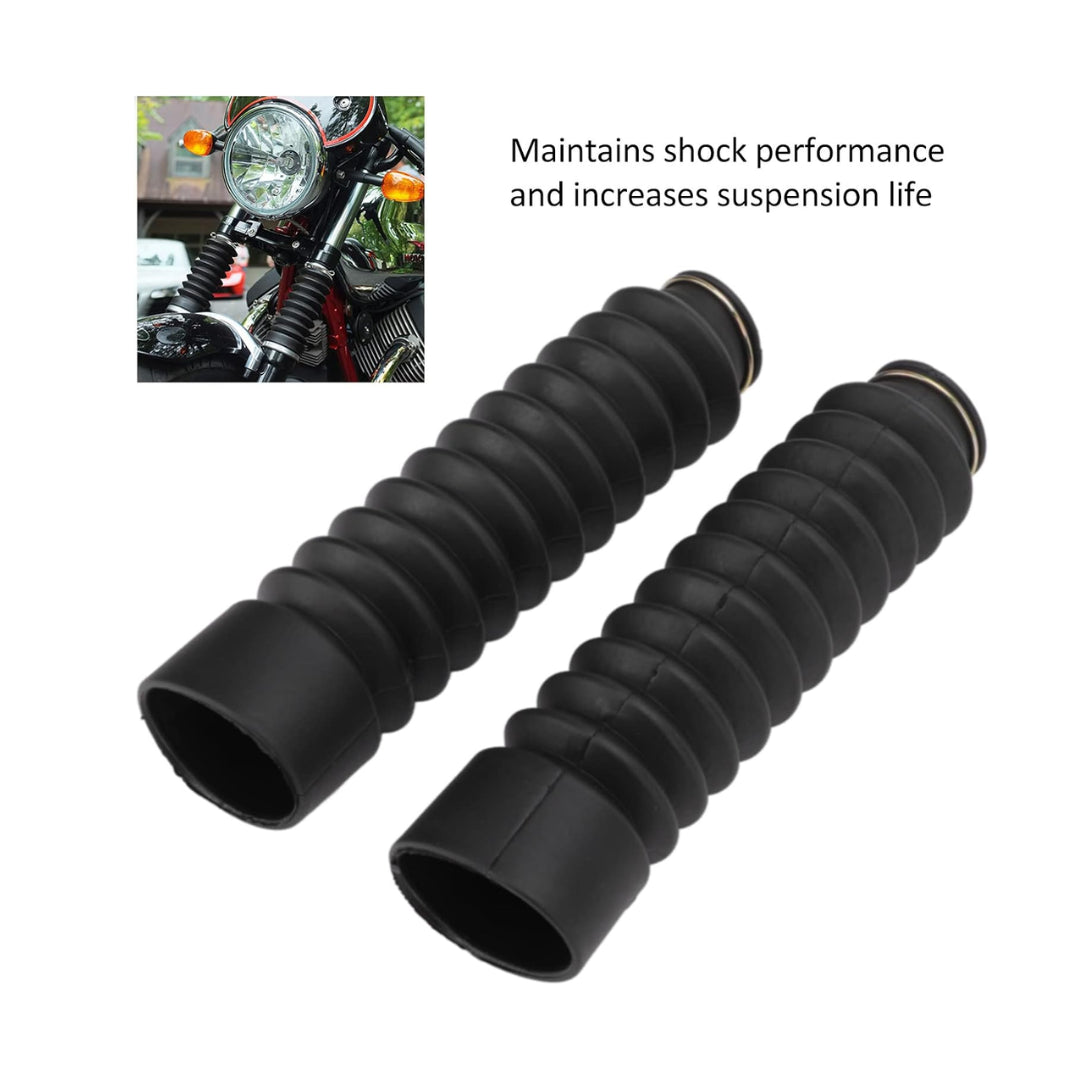 Aftermarket Fork Shock Boot Cover Set Compatible with CG125 (2-Piece)