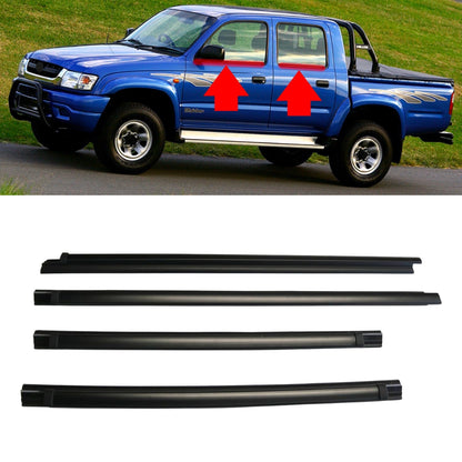 Window Weather Strip Set Compatible With Toyota Hilux 4-Door (1997-2004)