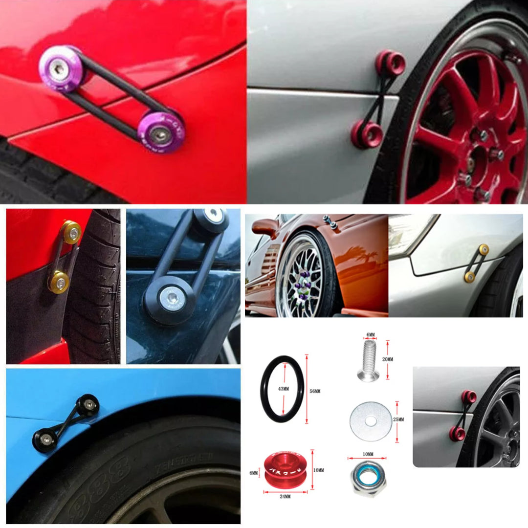 Quick release kit for Bumpers: Fixing Clips/ O-Rings/ Fasteners