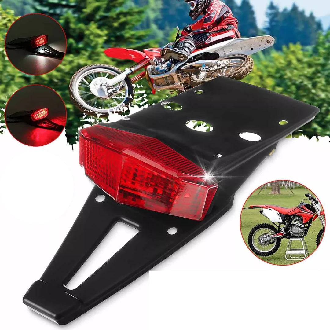 Motorcycle Rear Fender- LED Brake Tail Light & Indicators (12V)