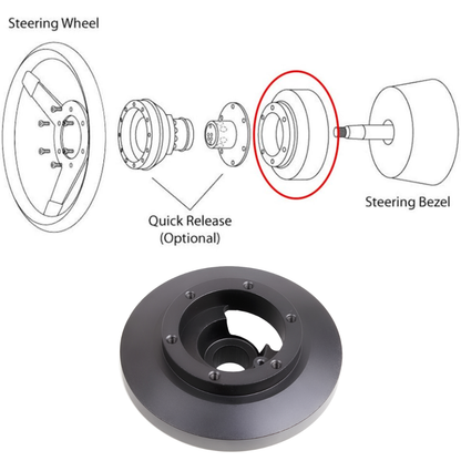 Slim Steering Wheel Hub Adaptor Compatible with BMW E36 (Non Airbag)