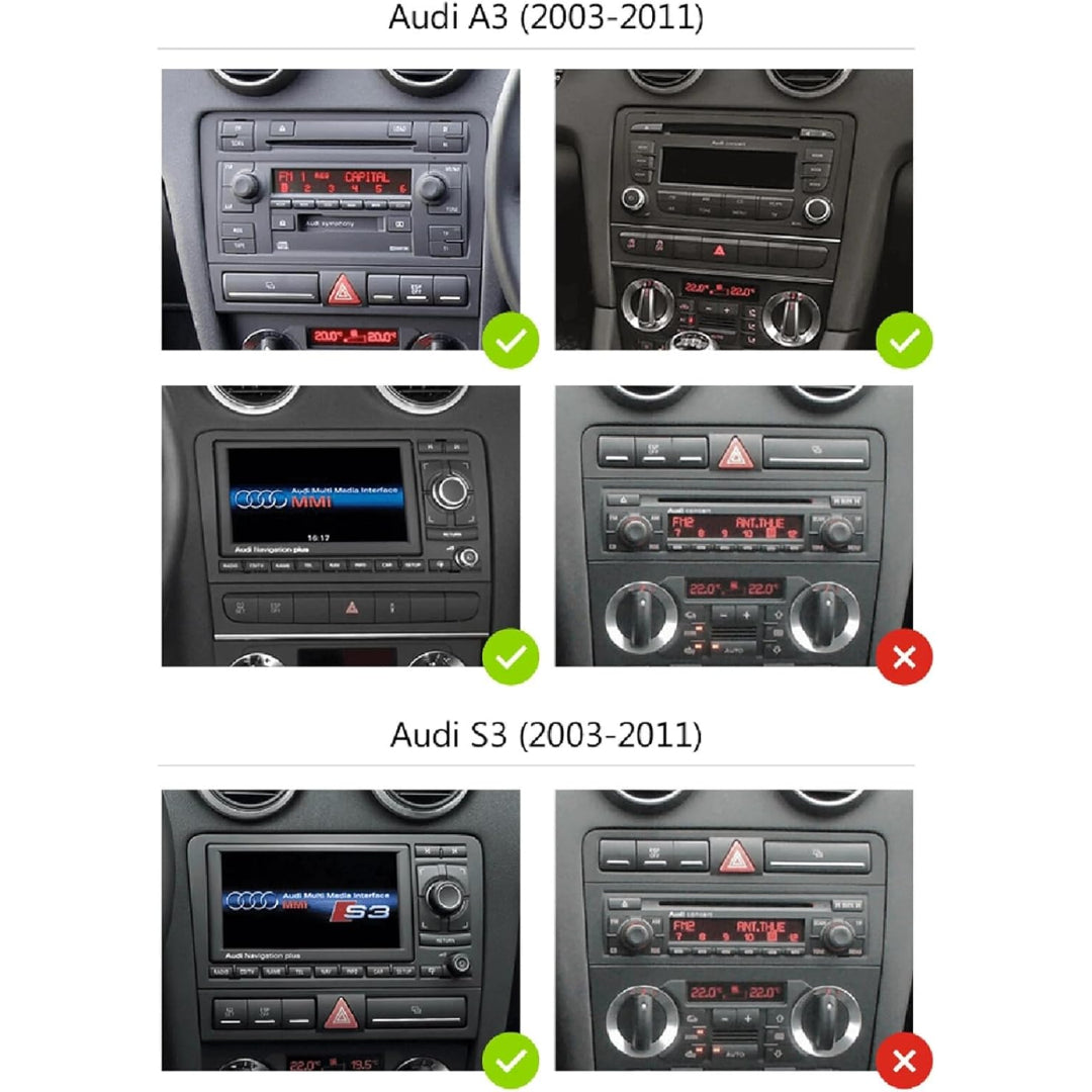 9-Inch Head Unit/ Radio & Reverse Camera for Audi A3/ S3 8P (4GB/64GB)