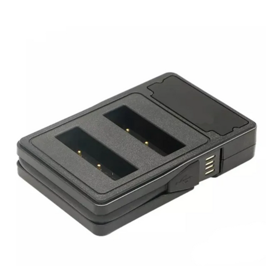Dual USB Battery Charger with LCD Display Screen for GoPro Hero9/10/11