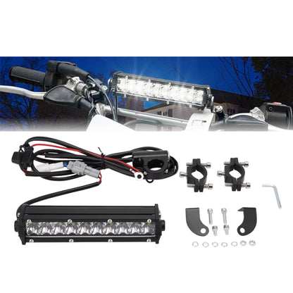 Custom Motorcycle LED Light Bar with Wiring & Switch