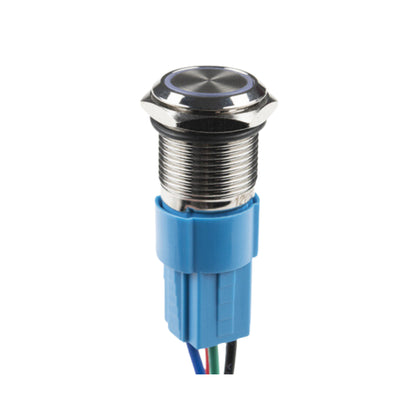 Auto Metal Push Button Switch 16mm: 12V/24V (2-Piece)